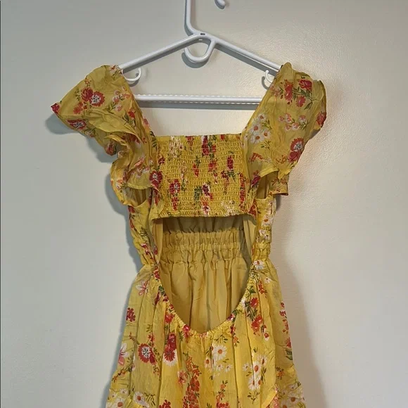 George Yellow Ruffle Dress - Picture 6 of 9